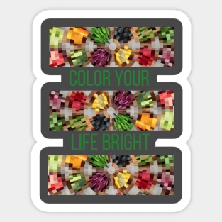 Color Your Life Bright Sticker